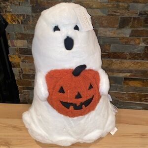 Isaac Mizrahi Halloween Ghost with Pumpkin Halloween Pillow